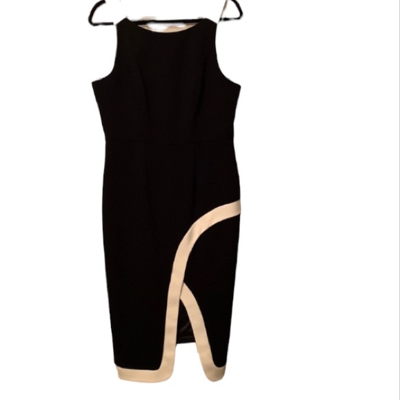 Black Halo Dress Black & White Sheath Dress size 8 - Picture 2 of 13